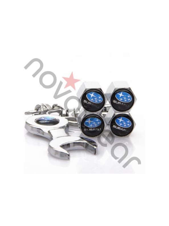 Subaru WRC STI Keychain, Rims Caps Set